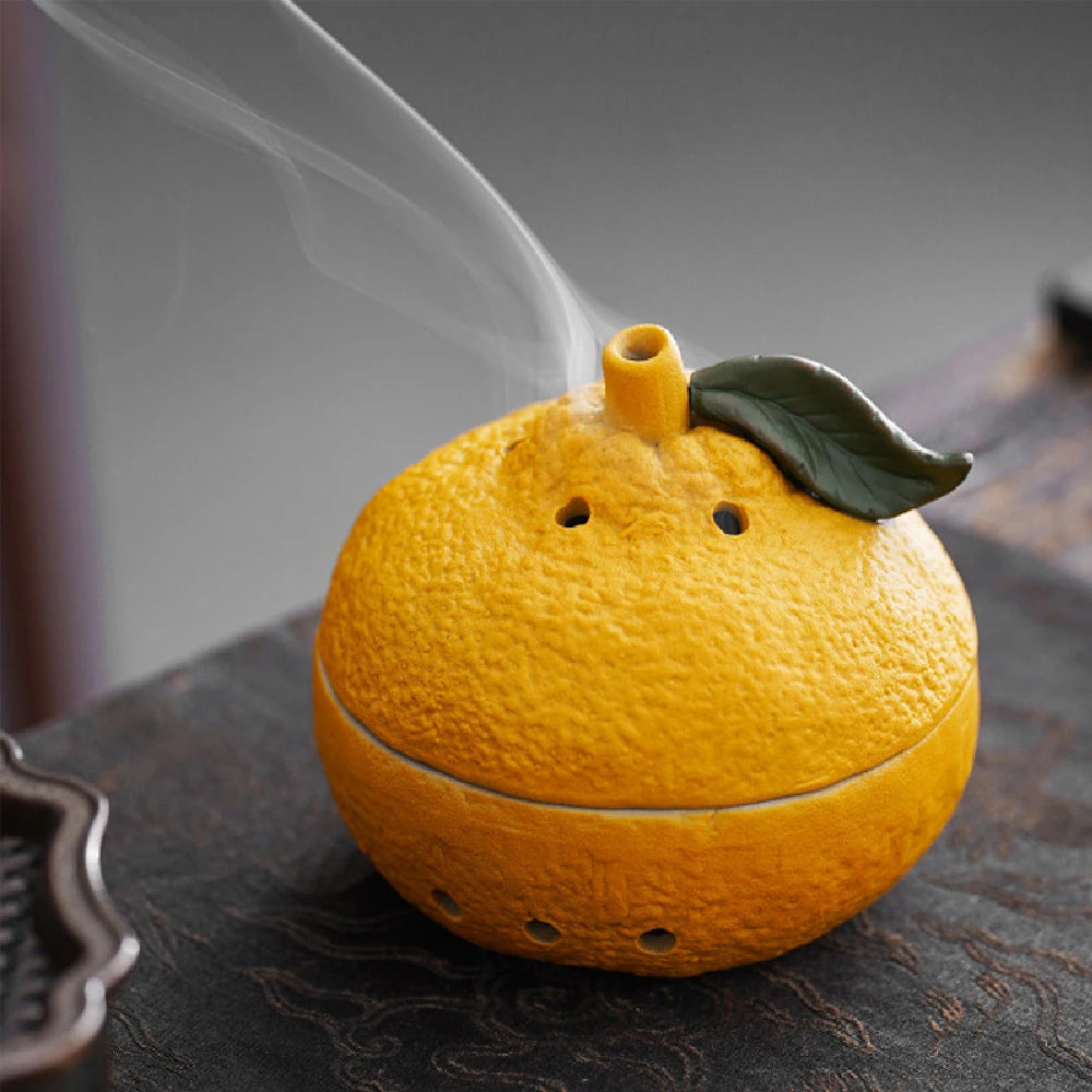 The Harvest Ceramic Fruit Incense Vessel