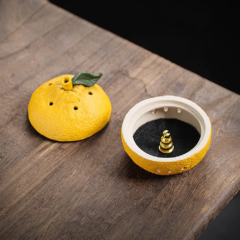 The Harvest Ceramic Fruit Incense Vessel
