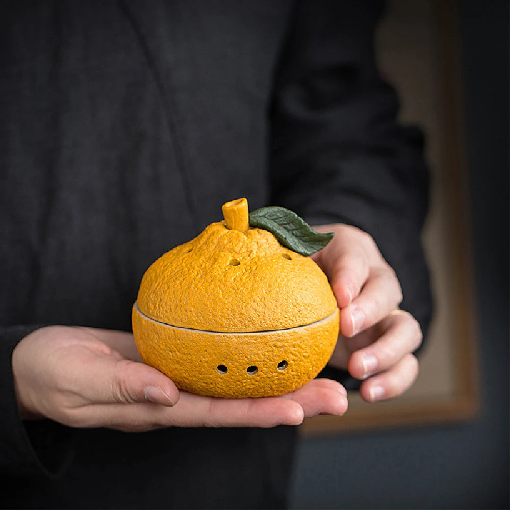 The Harvest Ceramic Fruit Incense Vessel