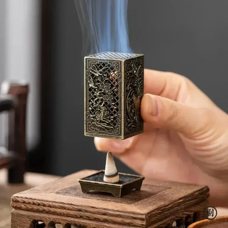 The Ornate Metal Incense Tower