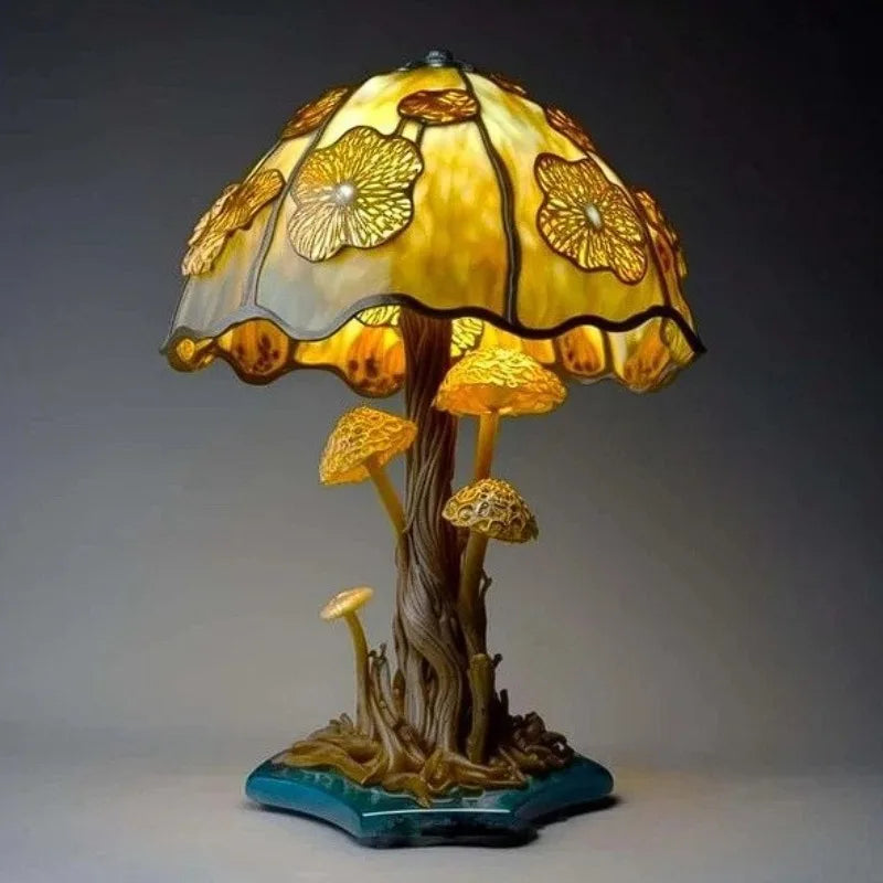 The Enchanted Forest Stained Glass Lamp