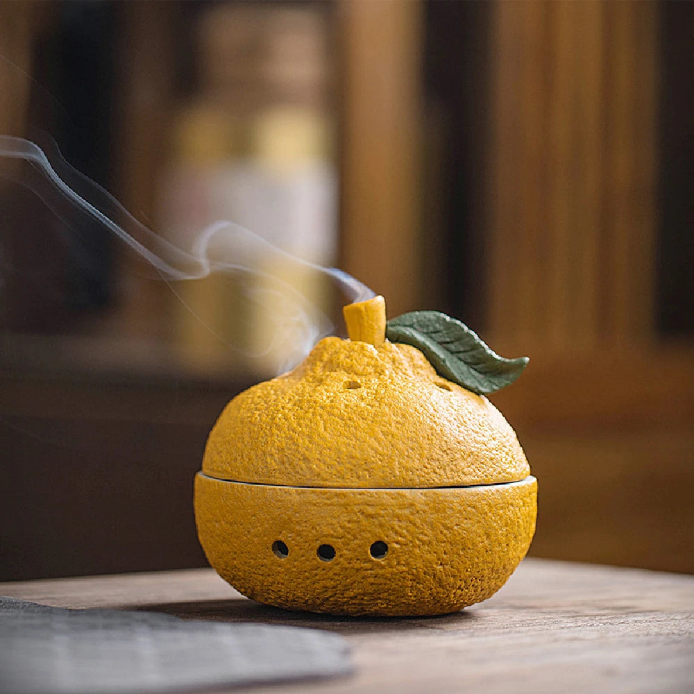 The Harvest Ceramic Fruit Incense Vessel