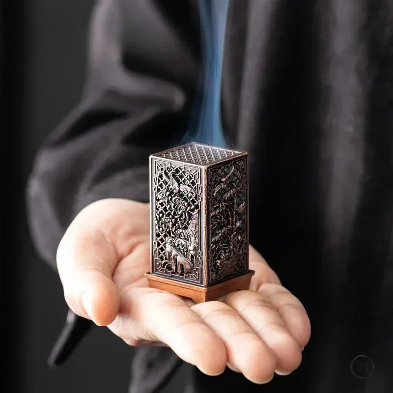The Ornate Metal Incense Tower