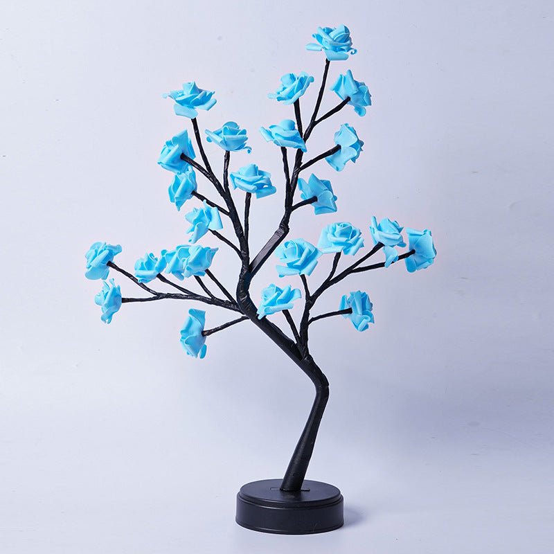 Enchanted Rose Tree Fairy Lamp | Warm LED Night Light - Glow & Drift