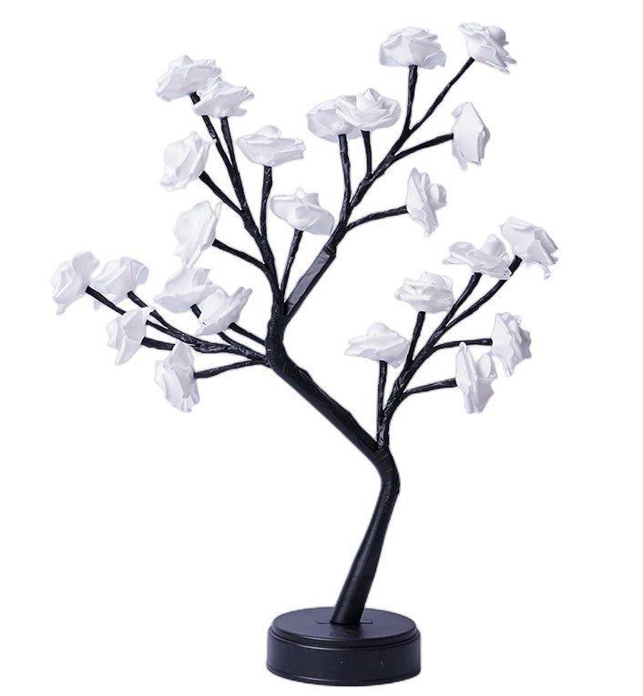 Enchanted Rose Tree Fairy Lamp | Warm LED Night Light - Glow & Drift