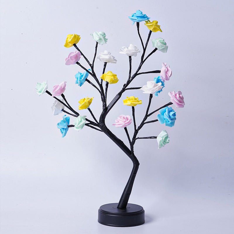 Enchanted Rose Tree Fairy Lamp | Warm LED Night Light - Glow & Drift