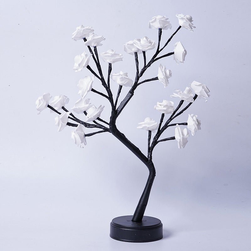 Enchanted Rose Tree Fairy Lamp | Warm LED Night Light - Glow & Drift