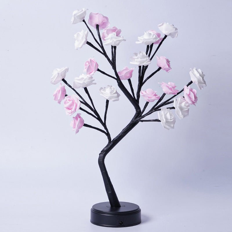 Enchanted Rose Tree Fairy Lamp | Warm LED Night Light - Glow & Drift