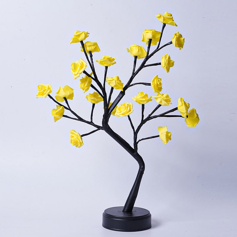 Enchanted Rose Tree Fairy Lamp | Warm LED Night Light - Glow & Drift