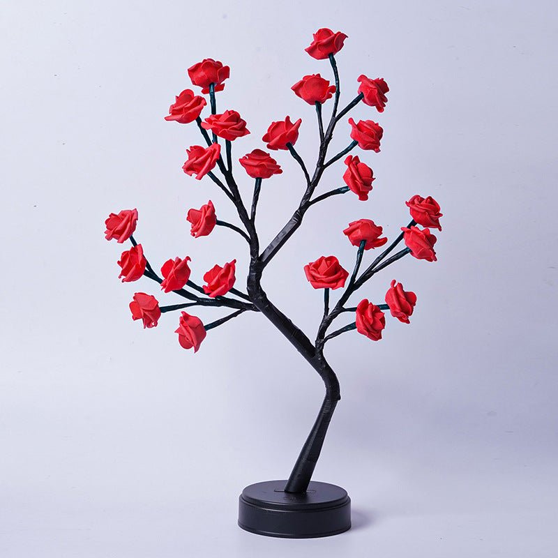 Enchanted Rose Tree Fairy Lamp | Warm LED Night Light - Glow & Drift