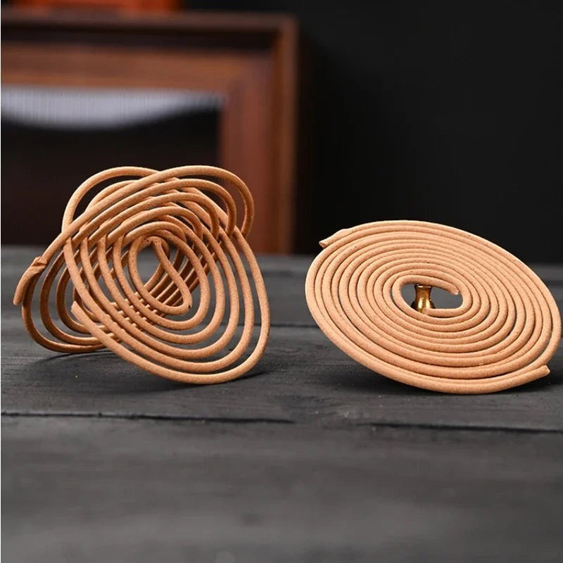 Glow & Drift Zenith Ritual Coil Incense made from natural botanicals in a spiral shape for slow burning aromatherapy.