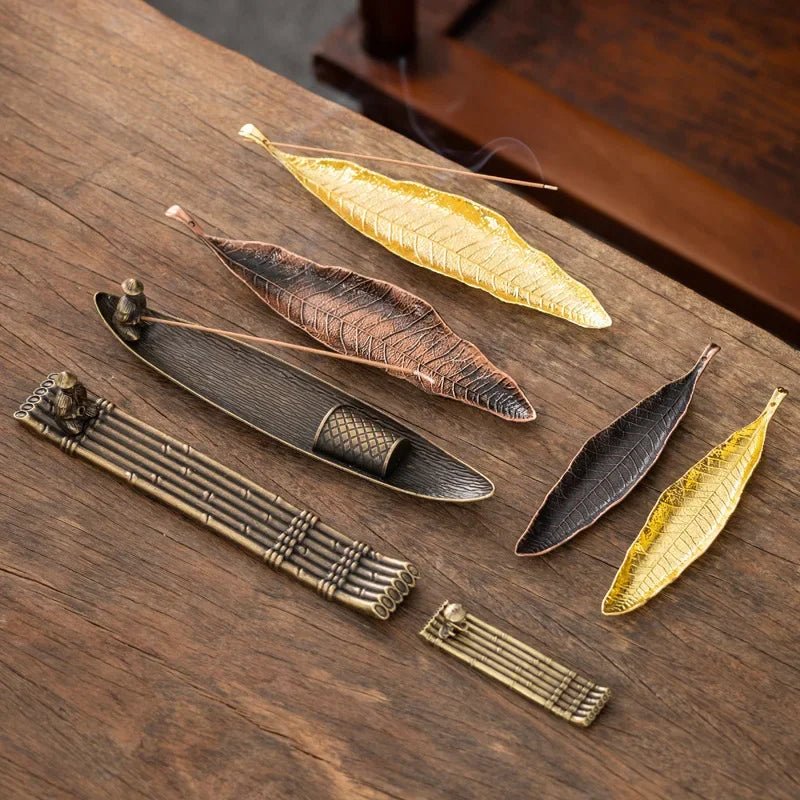 Japanese Style Fisherman Boat Incense Holder | Zen Home Decor - Glow & Drift