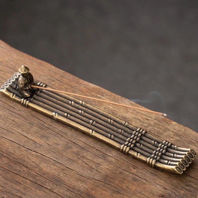 Japanese Style Fisherman Boat Incense Holder | Zen Home Decor - Glow & Drift