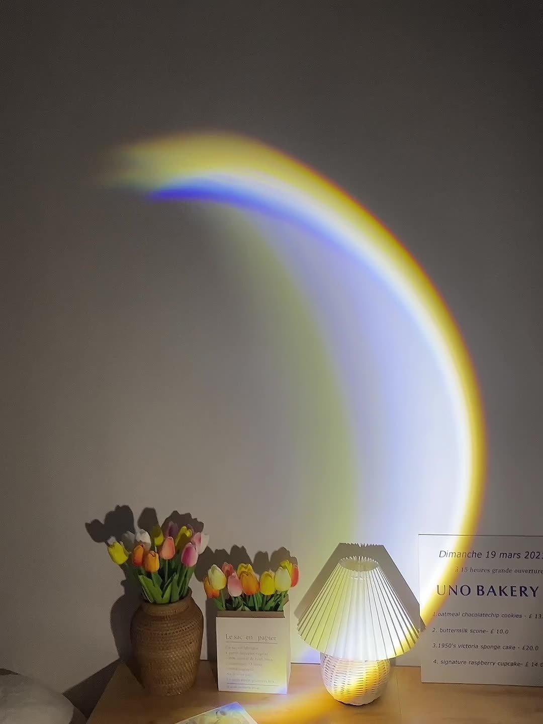 Moonlight Projection Lamp | Ambient LED Wall Decor & Mood Light - Glow & Drift