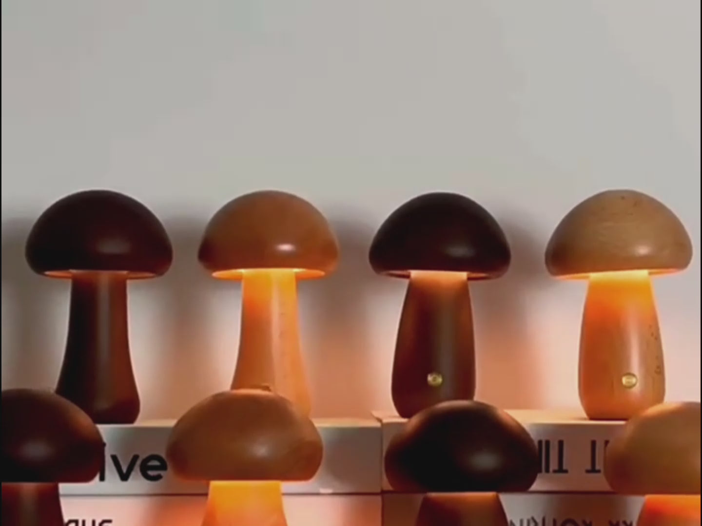 The Minimalist Wooden Mushroom Lamp