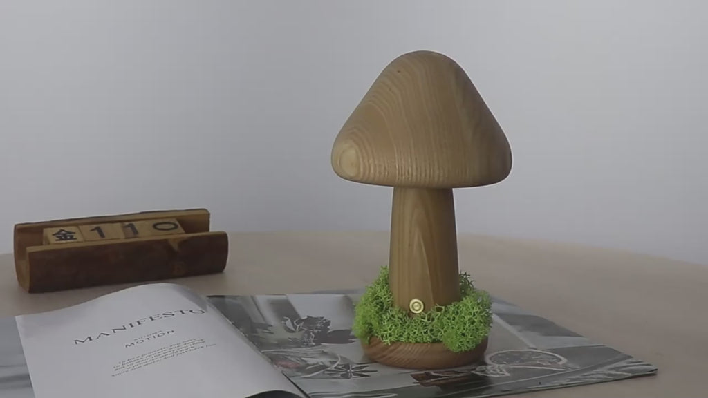 The Canopy Beech Wood Mushroom Lamp