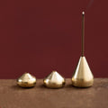 Pure Copper Gourd Incense Holder | Minimalist Aromatherapy Base - Glow & Drift