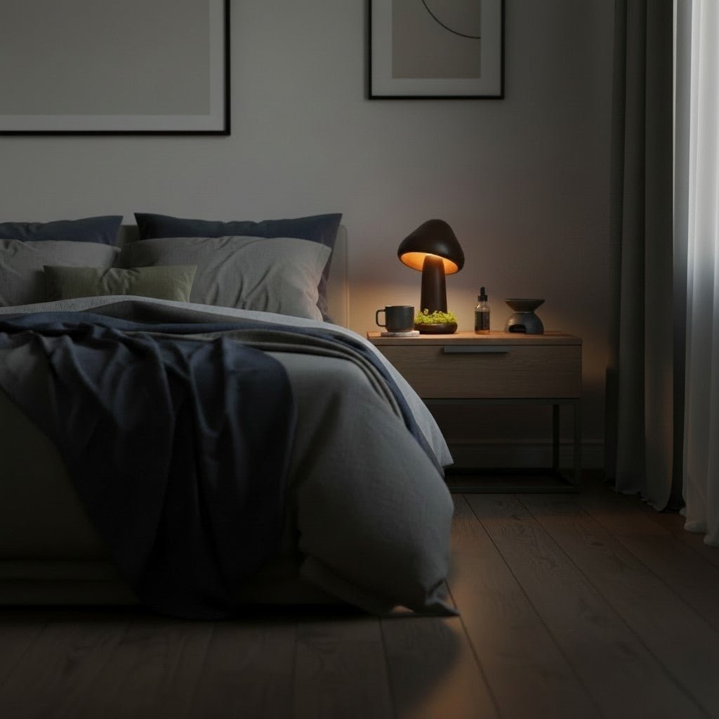 The Canopy Beech Wood Mushroom Lamp - Glow & Drift