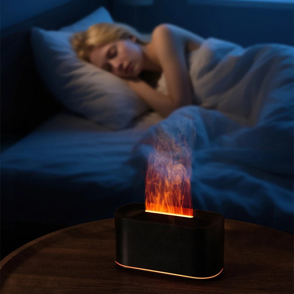 The Ember Flame Essential Oil Diffuser | Colorful Mist Humidifier - Glow & Drift
