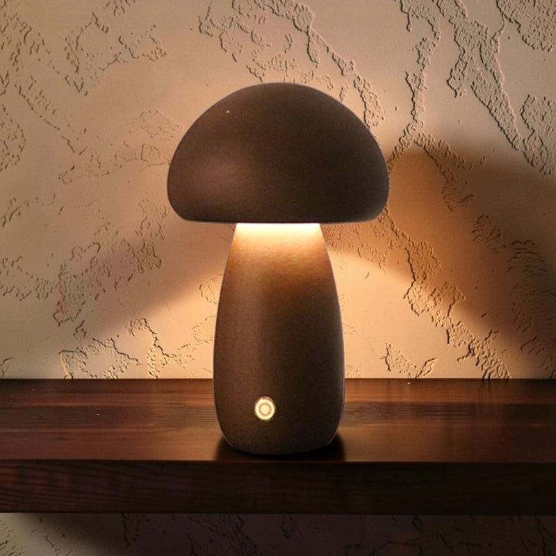 The Minimalist Wooden Mushroom Lamp - Glow & Drift