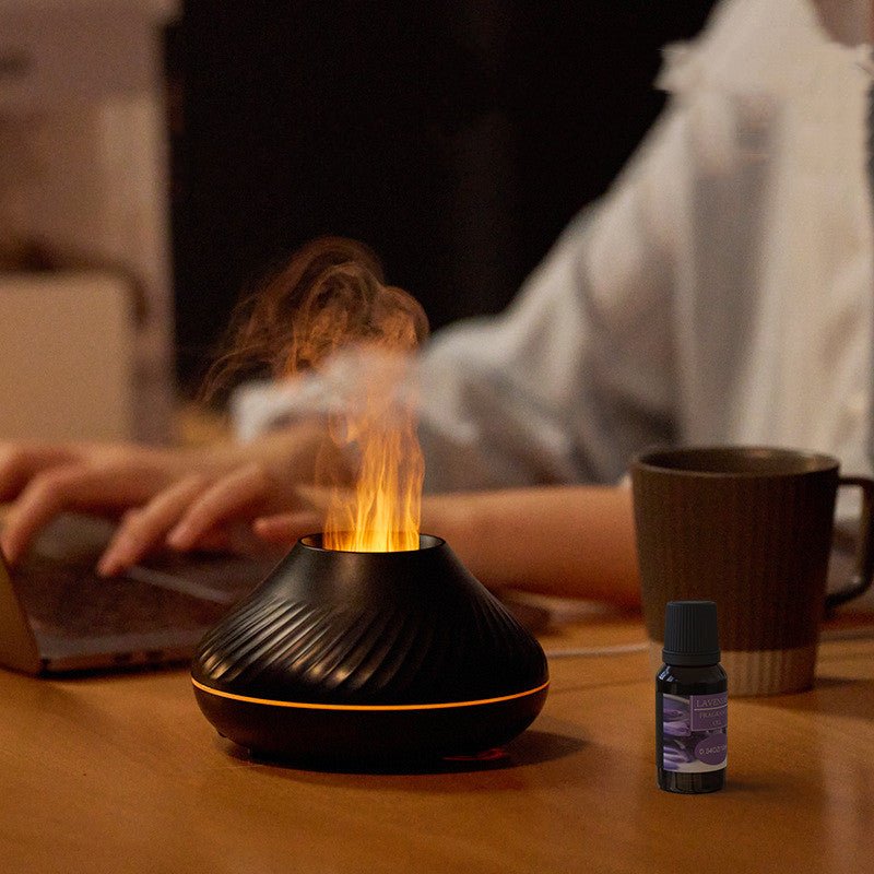 Volcanic Eruption Aroma Diffuser | 130ml Portable Mist Humidifier - Glow & Drift